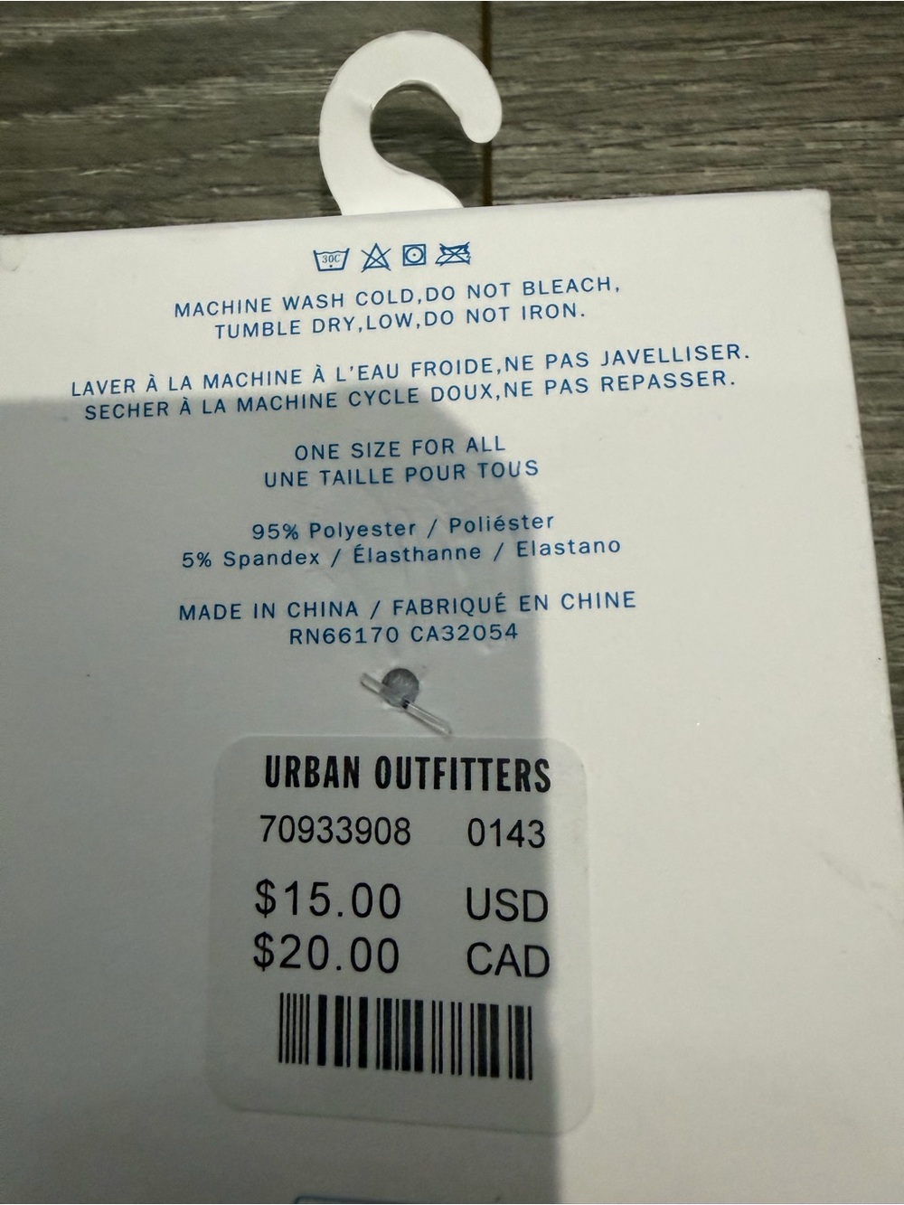 Urban Outfitters Packaging Tag - White